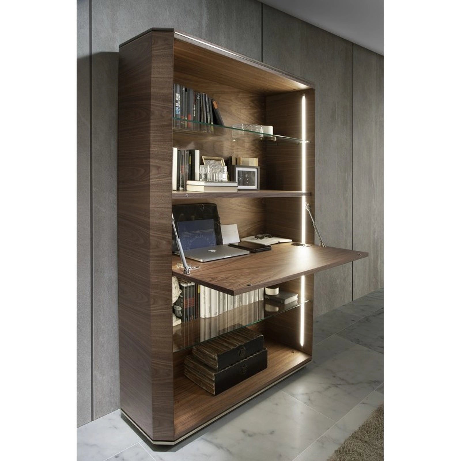 Heritage Metal Base Bookcase