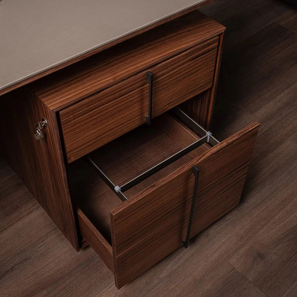 Prestige Leather Inlay Desk