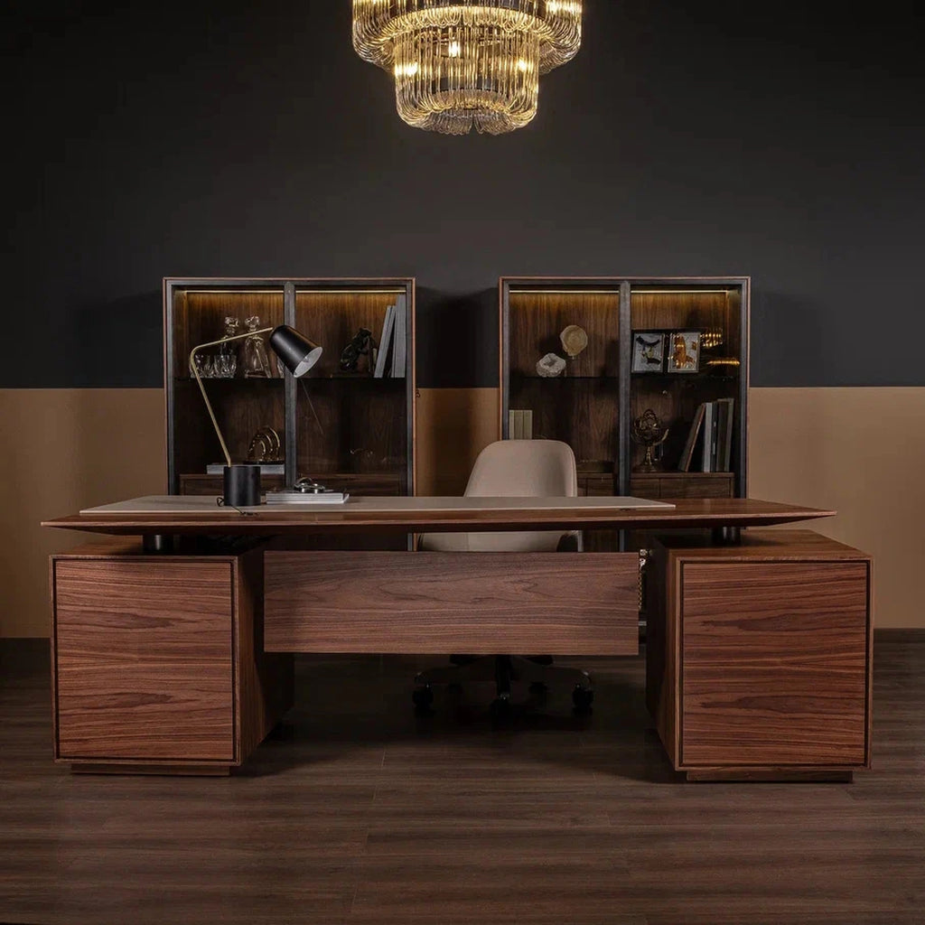 Prestige Leather Inlay Desk