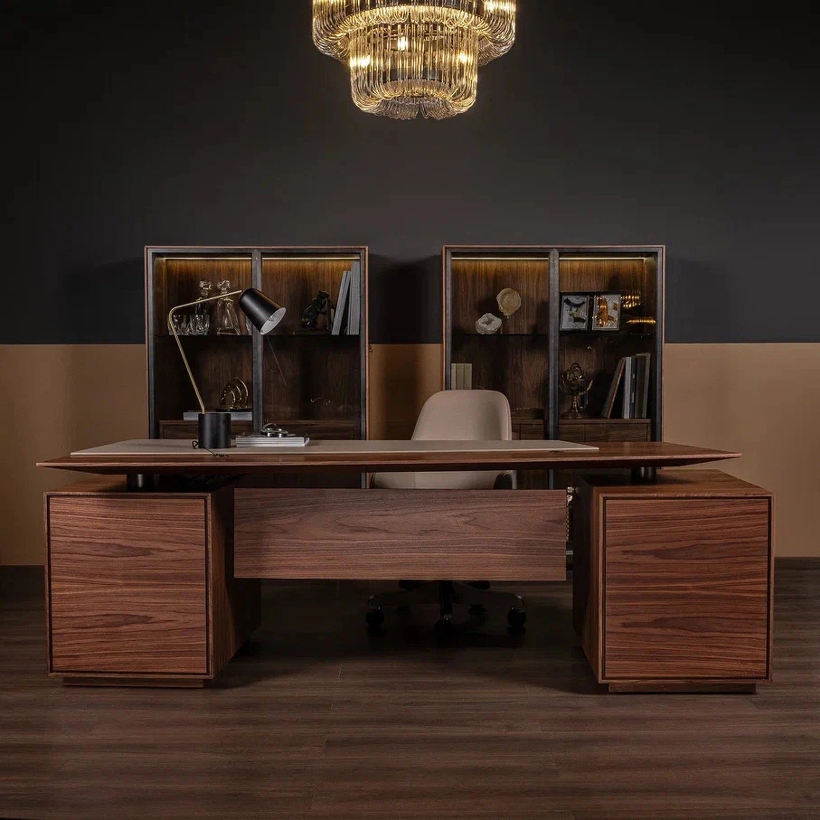 Prestige Leather Inlay Desk