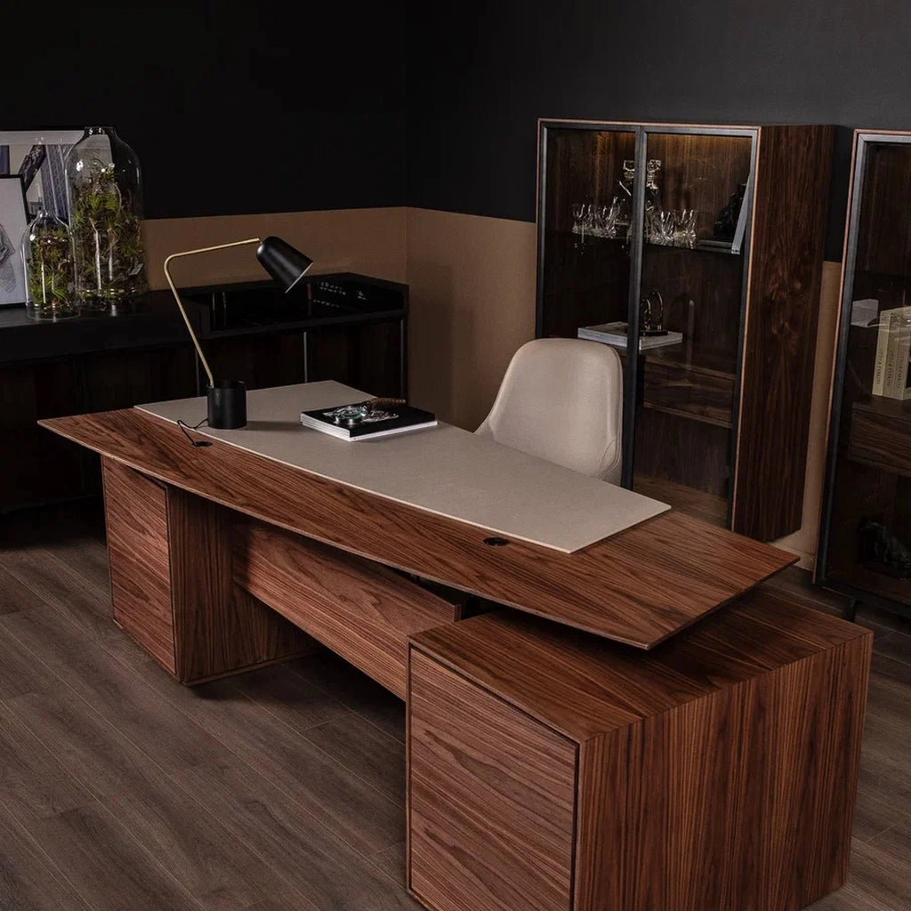 Prestige Leather Inlay Desk