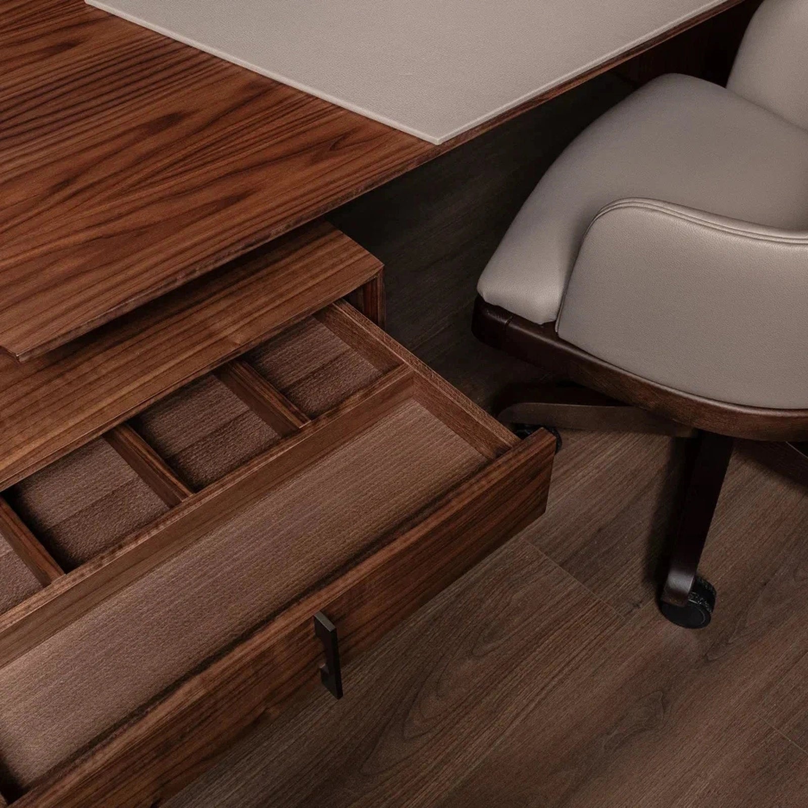 Prestige Leather Inlay Desk