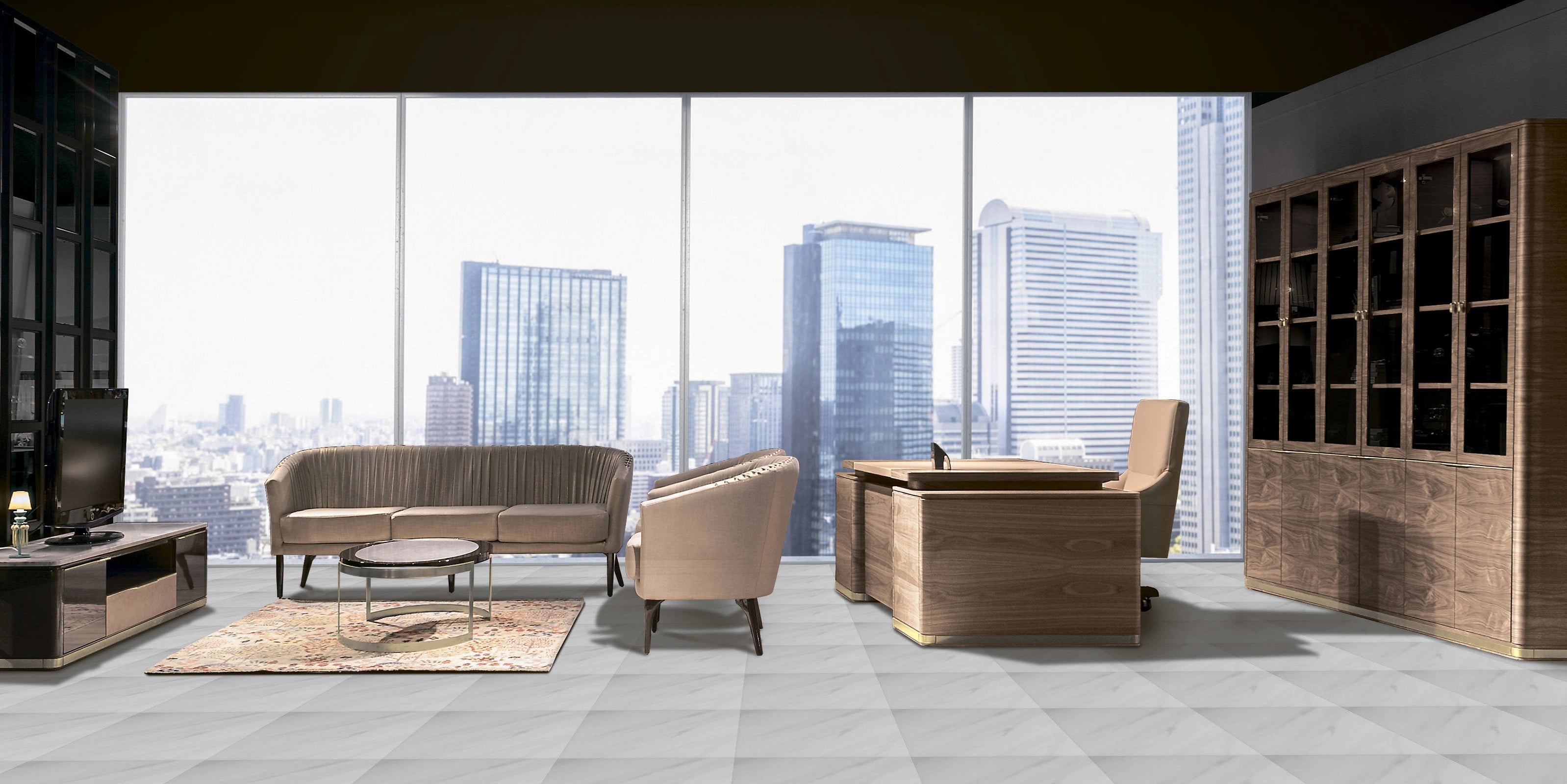 Imperial Leather Executive Desk