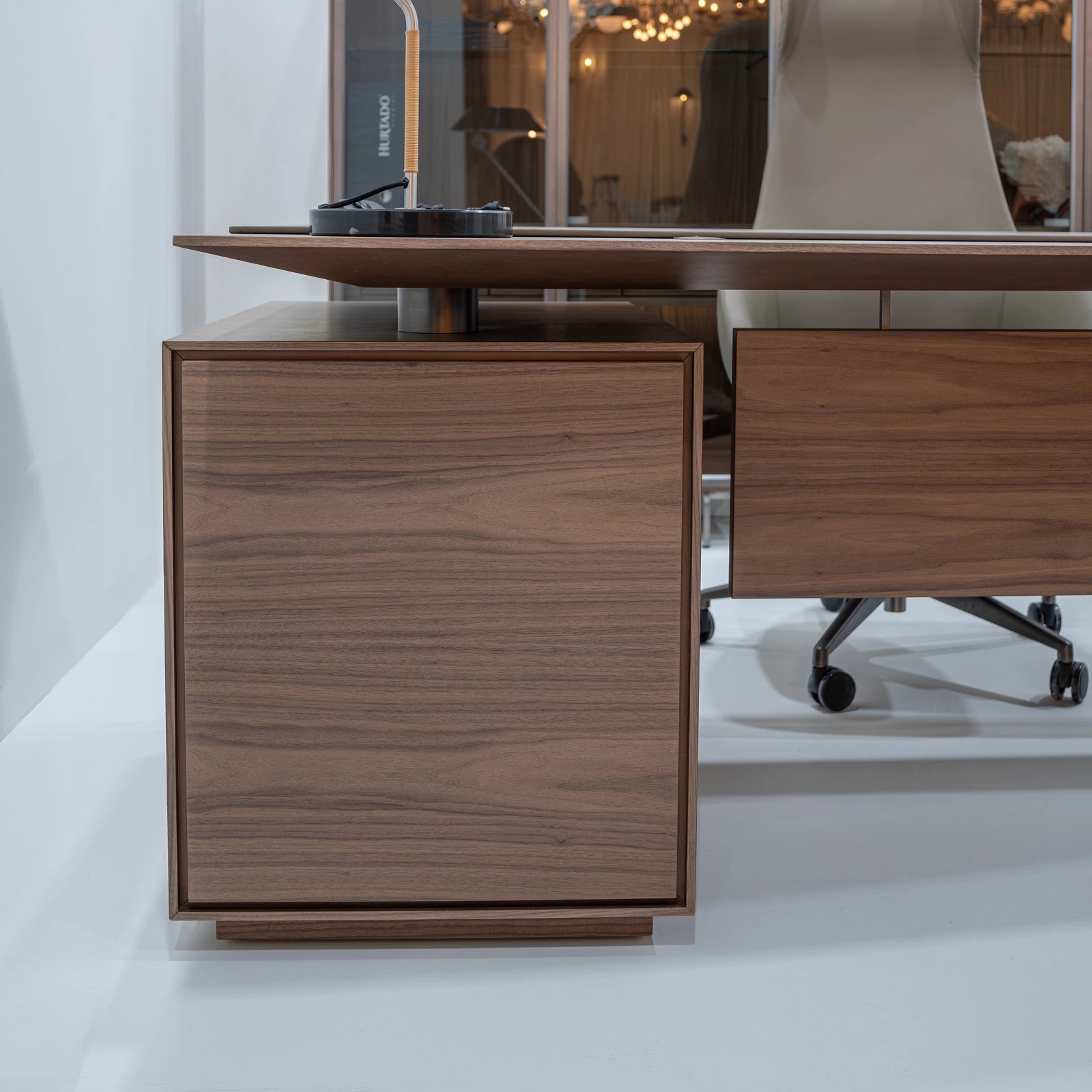 Connect Executive Leather Desk
