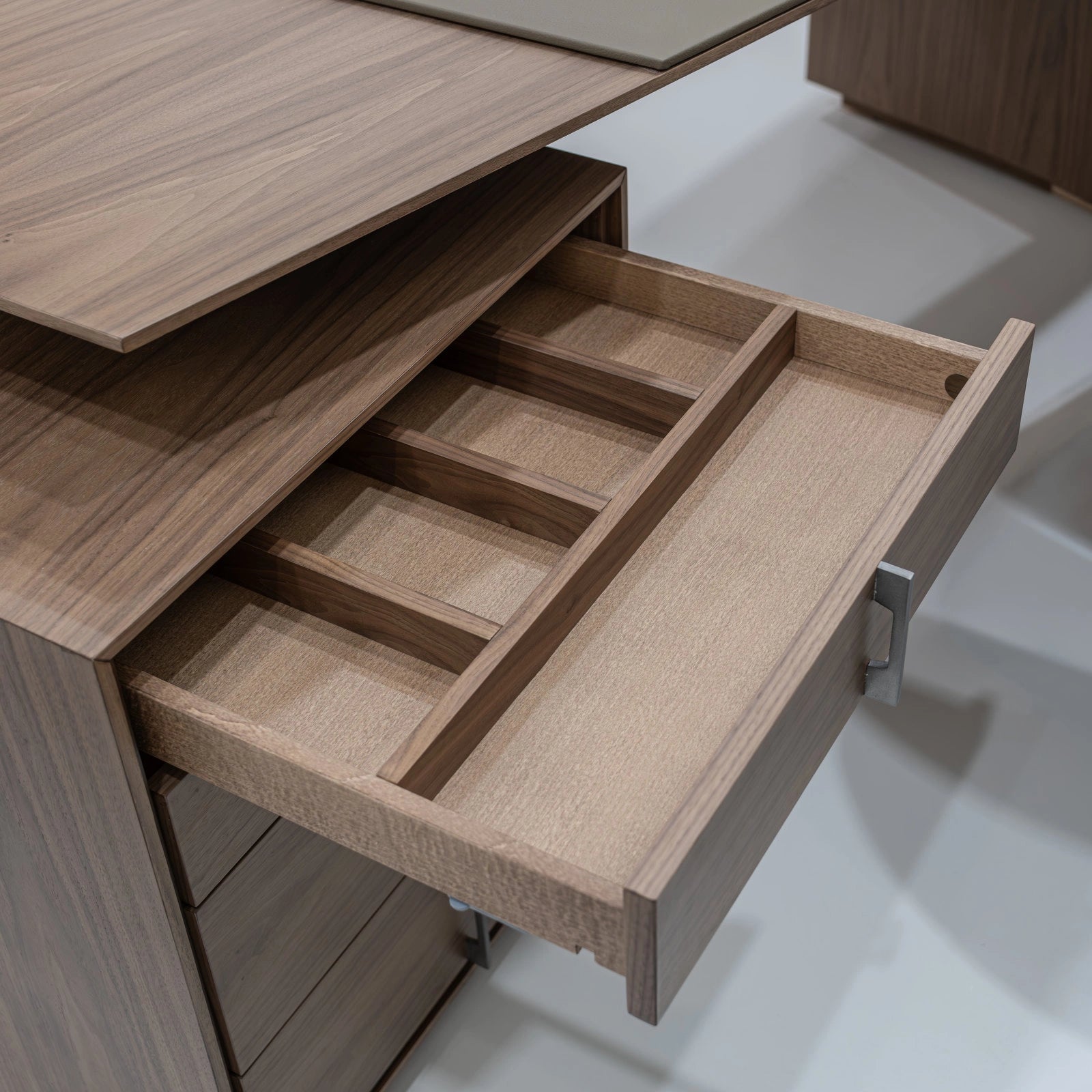 Connect Executive Leather Desk