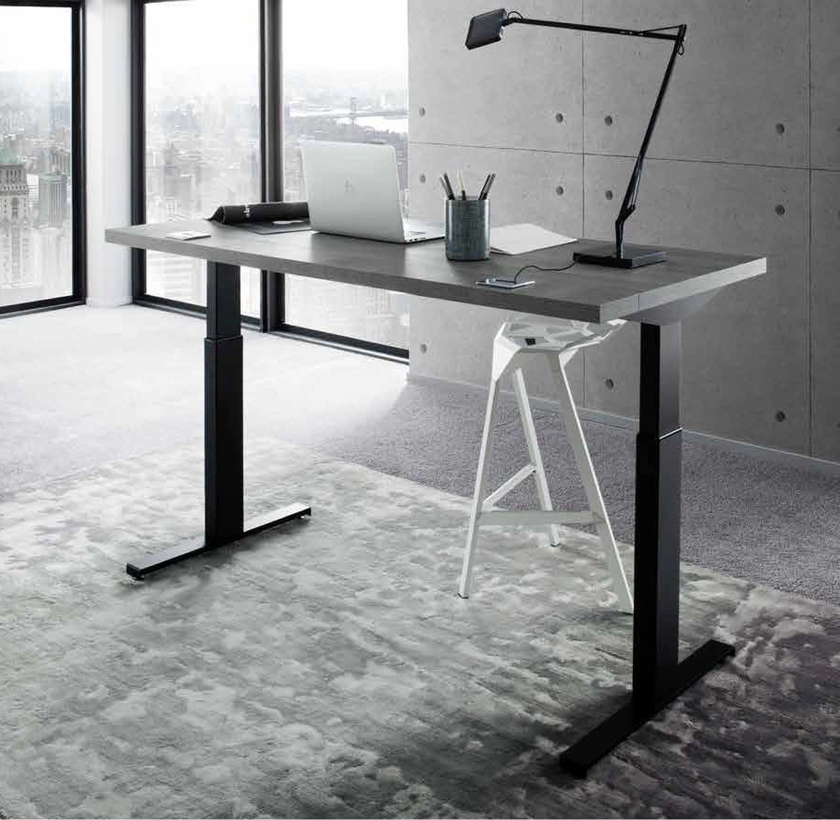 Elevate Oak Executive Desk