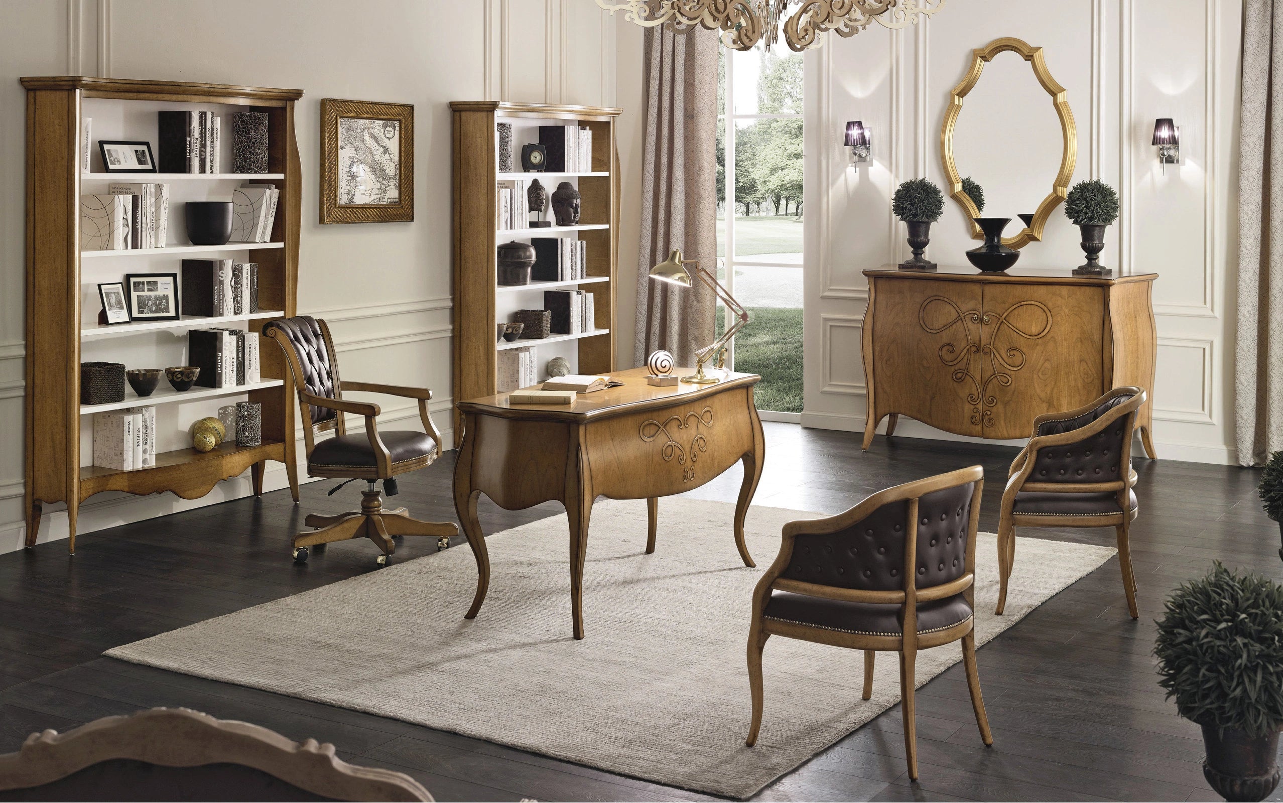 Capitone Classic Swivel Chair